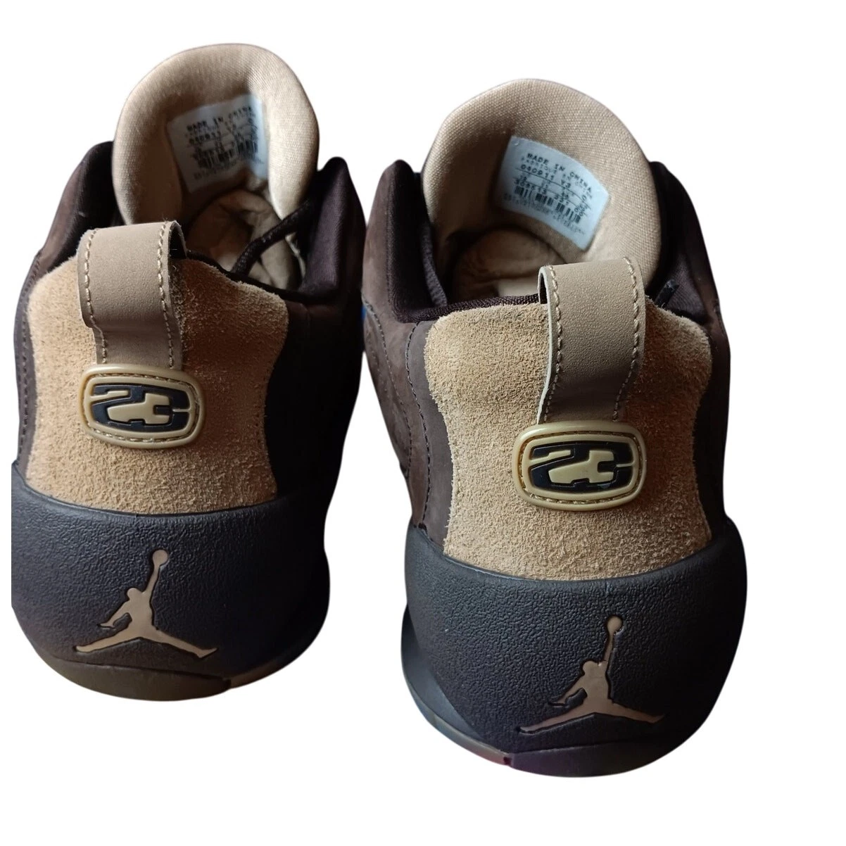 Air Jordan OG XIX 19 2004 taglia 12 British Khaki Low Cinder scamosciato