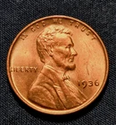 1936 P Lincoln Wheat Penny Cent BU UNC ~Brilliant Uncirculated~ Toned