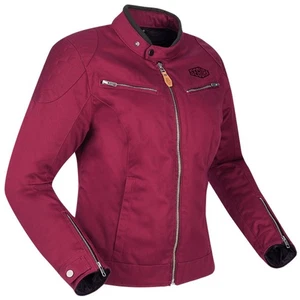 Segura Tina Lady Motorcycle Jacket Womens Biker Burgundy