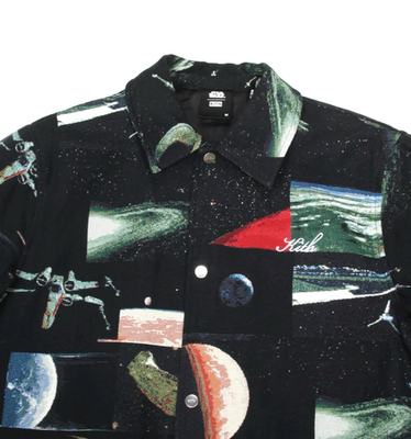Kith x Star Wars Planets Coaches Tapestry Jacket sz M Limited