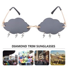 Glasses Streetwear Sunglasses Rimless Shaped Glasses Funny Glasses Party Favors