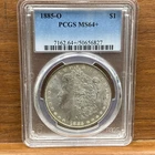 1885-O $1 Morgan Silver Dollar PCGS MS 64+