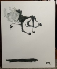 Gothic Western Horse Surrealism Oil Painting 16”x20” Canvas Original Signed