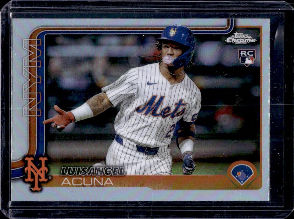 2025 Topps Chrome Luisangel Acuna Image Variation RC Rookie #56 Mets