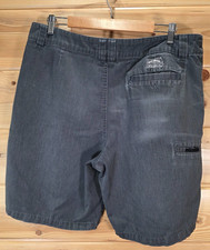 VTG Metal Mulisha shorts Men Size 36 Gray Y2K Distress Fade Skate Grunge Read