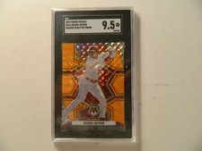 2022 Panini Mosaic Orange Reactive Prizm Card of Shohei Ohtani Angels-SGC 9.5