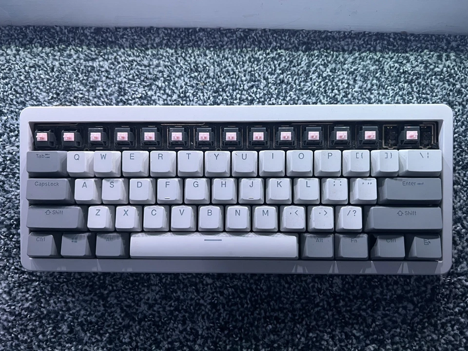 KBDFans Tofu60 Custom 60% - Cherry MX Silent Red Switches – Gray Aluminum - Image 4 of 4