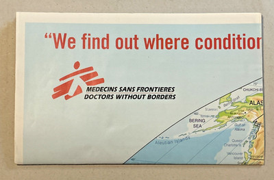 Doctors Without Borders ~ 2001 ~ Two-Sided Map/Poster ~ Rand McNally