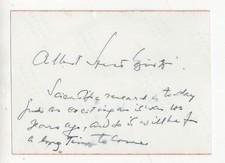 Original Albert Szent Gyorgyi Inscribed/Signed Photo -Nobel Prize Scientist