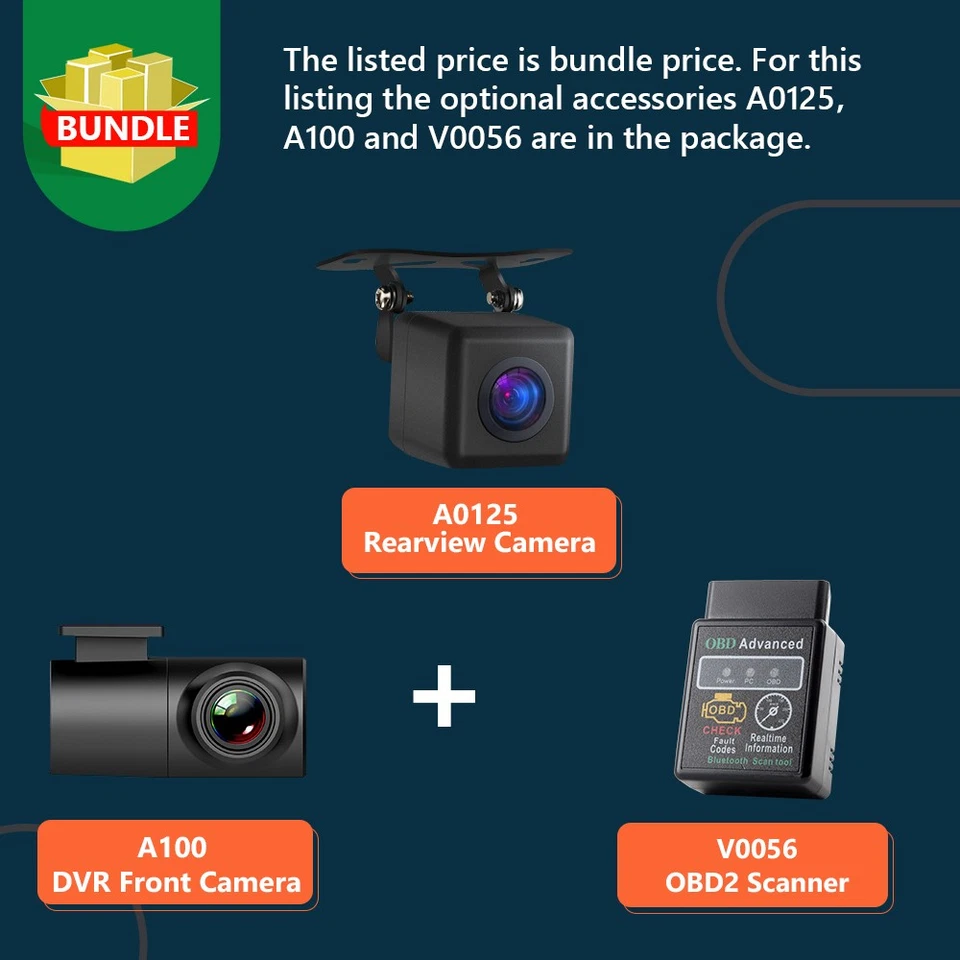 CAM+DVR+OBD+7" Android 14 Car Stereo GPS Navigation Radio CarPlay for BMW E39 M5 - Image 2 of 4