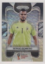 2018 Panini Prizm World Cup Black & Gold Wave Prizm Sergio Romero #3 7m3