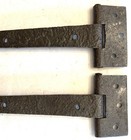 VINTAGE HORTON BRASSES PAIR OF FORGED IRON HEART STRAP HINGES;MADE 1993 EXC COND — photo 9