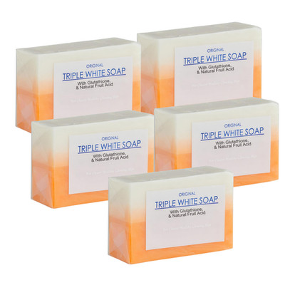 Triple Action Radiance Authentic Kojic Acid & Glutathione Soap 150 gms x 5 Bars