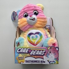 Care Bears 12" Togetherness Bear Plush Super Soft Material Bracelet Included NIB