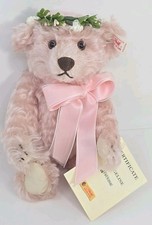 Steiff 1999 Angel Bear Evangeline Pink 652226 FAO Schwarz Lmt 956/1500 Note