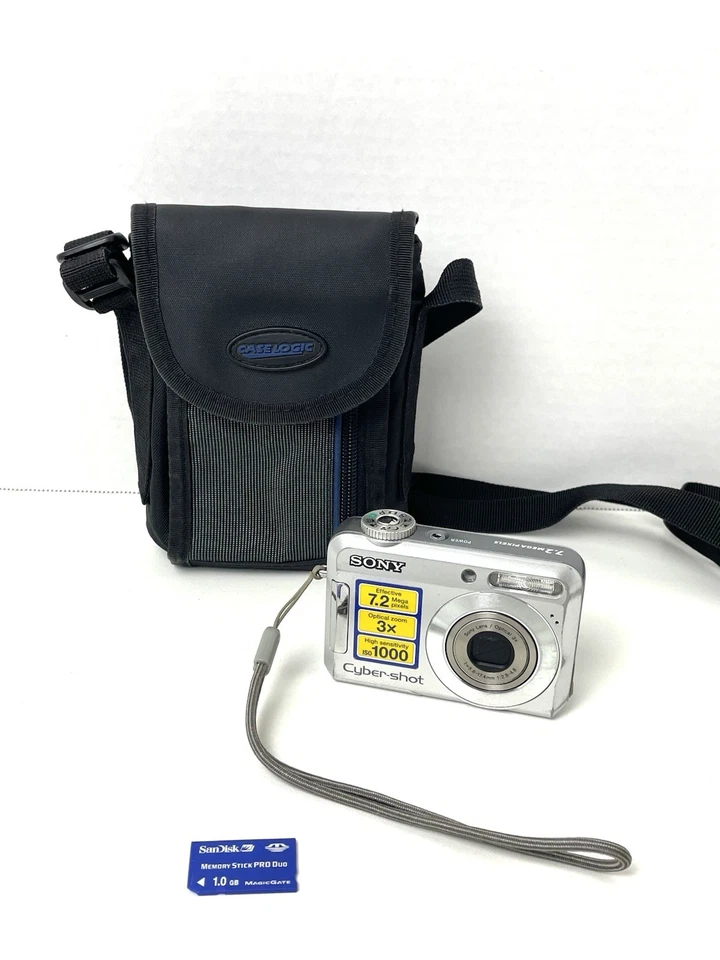 Sony Cyber-Shot DSC-S650 7.2 MP Digital Camera & 1GB Memory Stick & Soft Case - Image 2 of 4