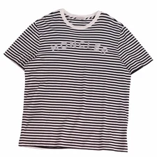 Moncler T-shirt 2020 Top Short Sleeve Border Cotton Mens L Black Used MOLO-0