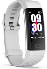Slim  Stylish Fitness Tracker with Heart Rate Monitor, Waterproof, Unisex