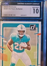 2023 Panini Donruss - Rated Rookie De'Von Achane #365 (RC)