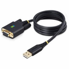 StarTech 3ft 1m USB to Null Modem Serial Adapter Cable 1P3FFCNB-USB-SERIAL