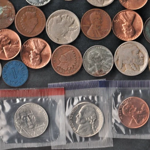 100 US Indian Buffalo Liberty Barber Gold Silver Bar Dollar Penny Collection Lot - Image 4 of 4