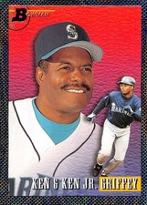 1993 Bowman #703 Ken Griffey Jr./Ken Griffey Sr. NM-MT Mariners FOIL ID:82349