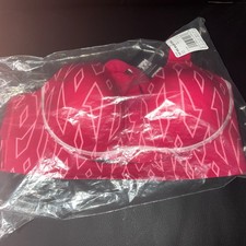 Adidas X Ivy Park Support Monogram Cutout Plus Size Pink Geometric Bra XS