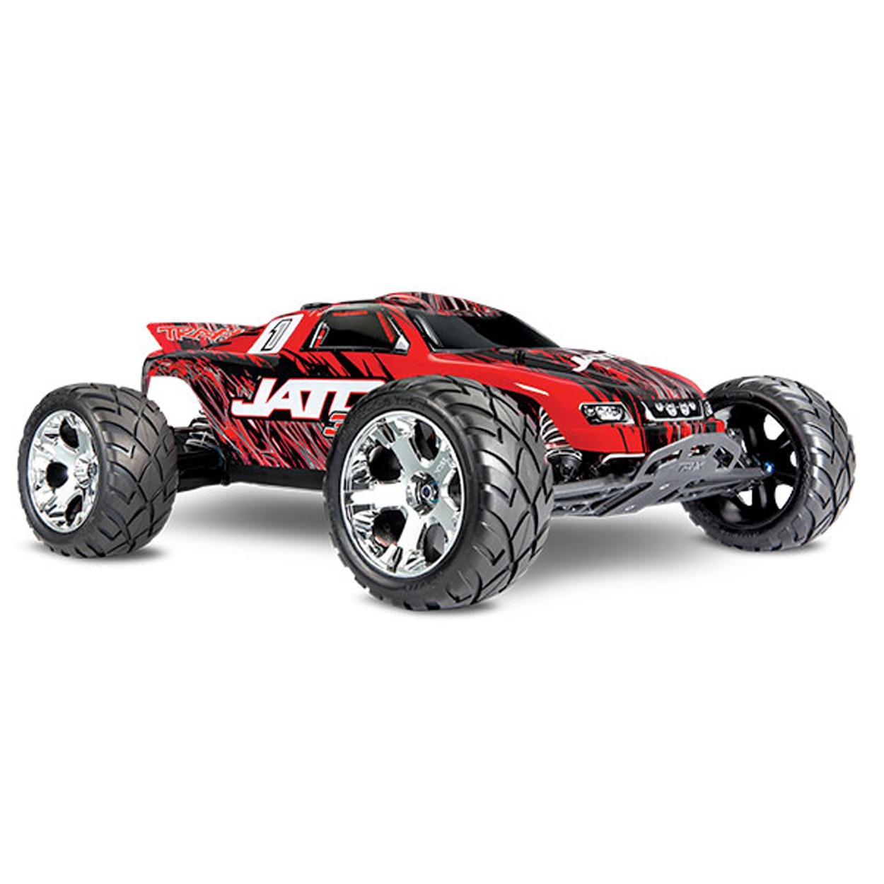 Traxxas 55077-3-REDX - Jato 3.3 Nitro 1/10 2WD Stadium Truck RTR, w/ TSM, Red
