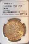 1888 P Morgan WOW very rare NGC MS-60 "Hot-50" Vam-18 free shipping