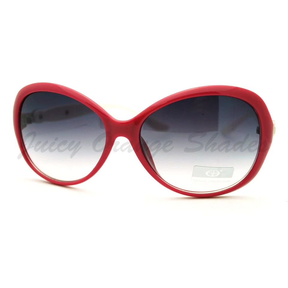 Lujosas gafas de sol de diseñador con estrás para mujer de gran tamaño ovaladas de moda Foto 2 de 2