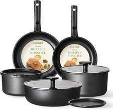 Pots and Pans Set Non Stick, Cookware Set Detachable Handle, Nonstick Induction