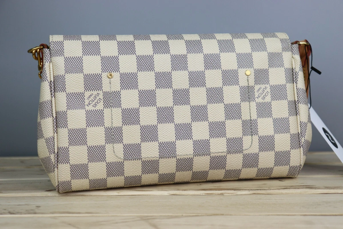 Louis Vuitton Damier Azur Monogram Canvas Favorite MM Crossbody Bag Louis  Vuitton