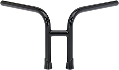 Biltwell Inc. - 6201-2016 - 1in. Re-Bar Slotted Handlebar, Black Electroplated