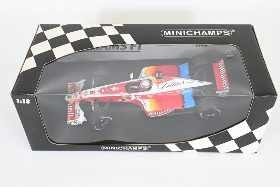 Minichamps 1/18 Williams Supertec FW21 Alex Zanardi 1999 F1 Diecast Model Car - Image 2 of 4
