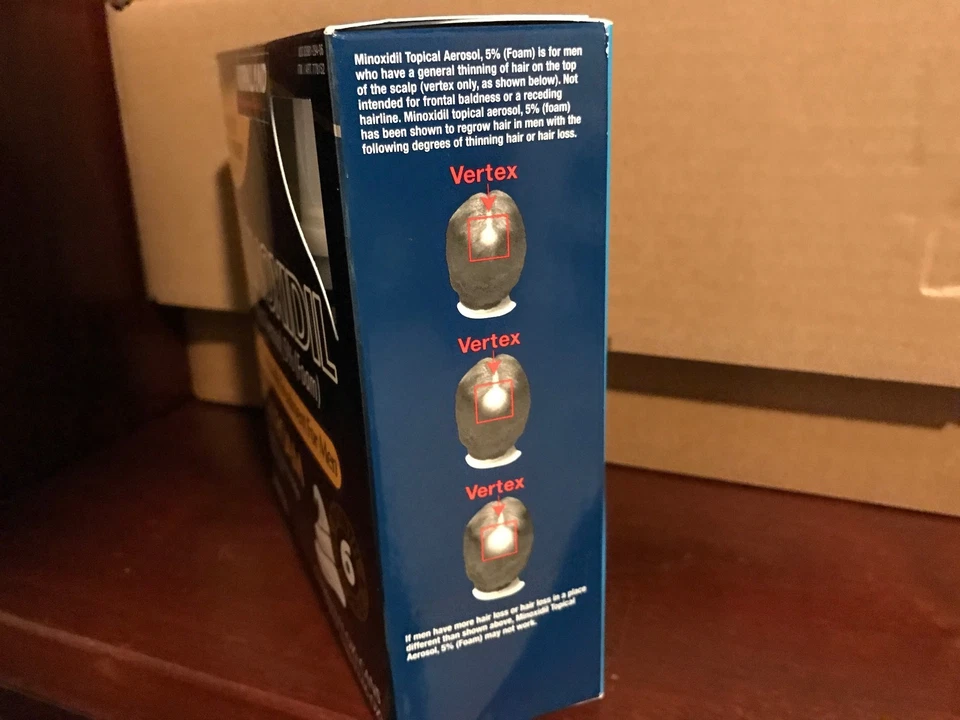 Kirkland Hair Regrowth Treatment 5% Minoxidil Foam for Men - 6 Months Supply - Image 2 of 4