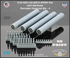 1/35 Flying Leathernecks FL35-5014 LAU-68F/A 2.75" APKWS Pod - Loaded