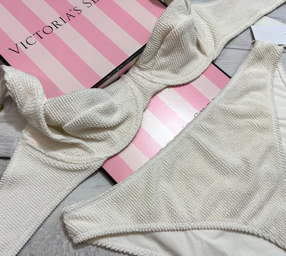 Good American ALWAYS FITS DEMI BIKINI TOP Ensemble Crème 3XL-2XL - Photo 3/4