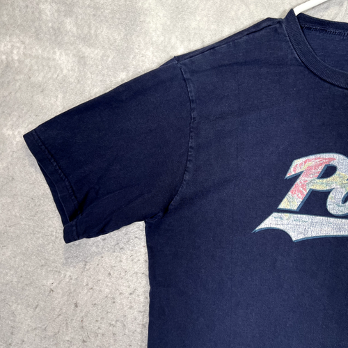 A1 Vintage 90s Polo Ralph Lauren Spellout Shirt Youth Medium Blue 100% Cotton - Picture 5 of 8