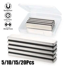 10/15/20PCS N52 Strong Neodymium Magnets Rare Earth Lifting Magnets 50x10x3mm