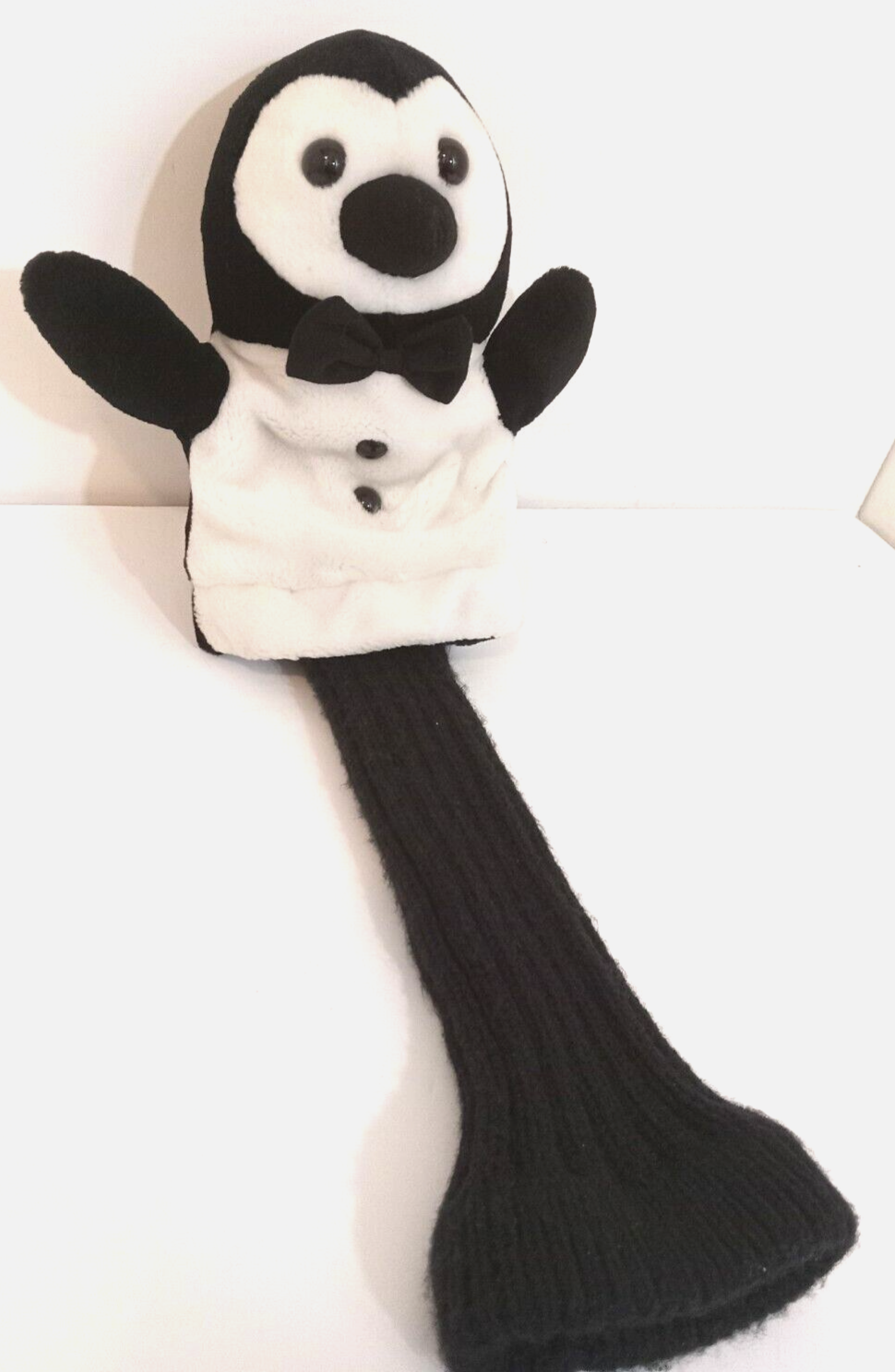 Grand Slam Golf Club Headcover Penguin Black White 21 Inch Stuffed Animal Plush