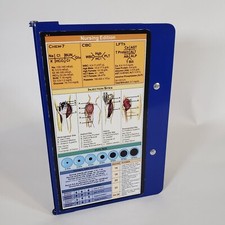Nursing Edition Folding Pocket Reference Clipboard Blue Metal Medical Doctor