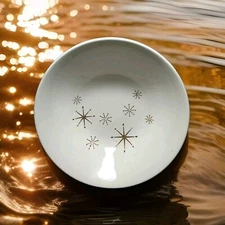 ATOMIC STARBURST STAR GLOW SERVING BOWL Mid-Century Retro Bowl 8.5"