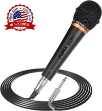 Microfono Profesional Dinamico de Mano Con Cable Para Fiestas Karaoke 19ft Nuevo