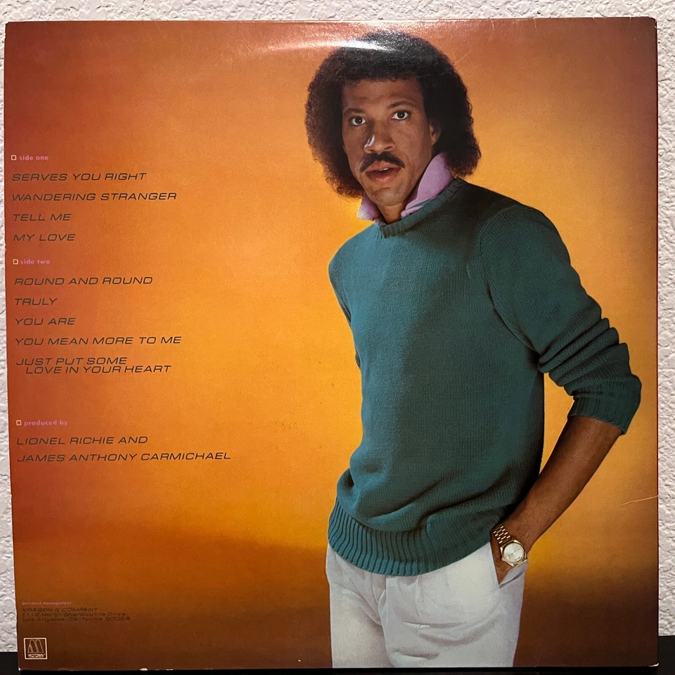 LIONEL RICHIE - Self Titled (1981) - 12" Vinyl Record LP - EX Foto 2 de 4