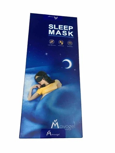 Mavogel Sleep Eye Mask Cotton Updated Design Light Blocking Mask  Travel Pouch