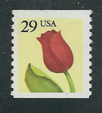 Scott #2526... 29 centavos... tulipán... 2 estampillas