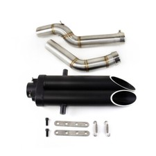 Exhaust System Muffler Tips Tail Link Pipe Black For Honda CBR600RR F5 2005-2024