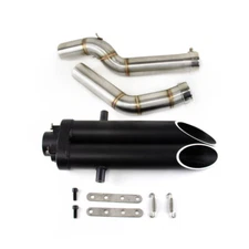 Exhaust System Muffler Tips Tail Link Pipe Black For Honda CBR600RR F5 2005-2024