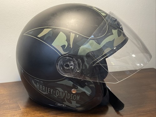 Camo \u0026 Black Motorcycle Helmet Size 