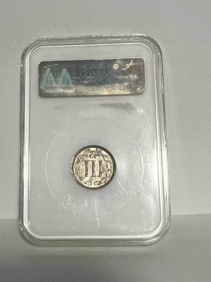 1866 3CN Three Cent Nickel MS62 NGC - Image 2 of 2